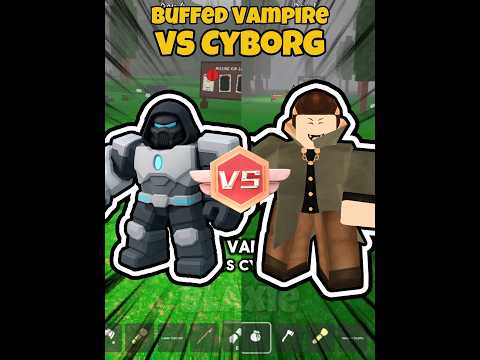 BUFFED VAMPIRE vs CYBORG 🔥 99 nights in the forest #roblox #blaxieroblox