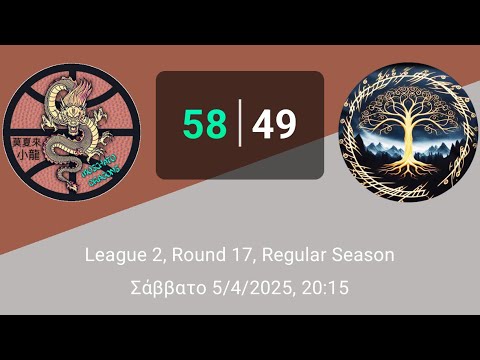 Moschato Dragons 58-49 Men of the west - (Round17-League2-05/04/2025)