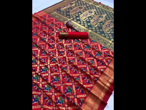 Single Banasari Very Soft Handloom Golden Weaving Silk Saree