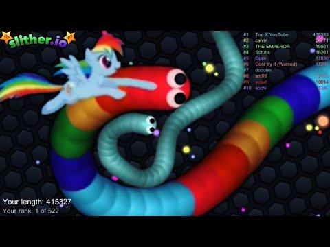 Slither.io Online - Hacker Tiny Snake vs Giant Pro Snakes - Best Epic Slitherio Gameplay