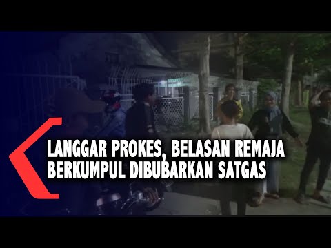 Langgar Prokes, Belasan Remaja Berkumpul Dibubarkan Satgas