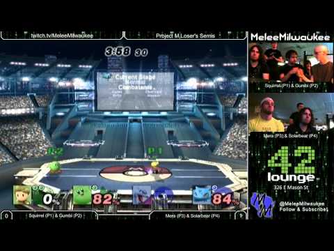 Construct 9 - Squirrel & Gumbi vs Mera & Solarbear - Project M 2v2 Loser's Semi's