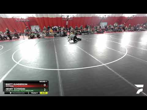 58-59 Lbs Round 1 - Henry Schwenn, Poynette Panther Youth Wrestling Vs Brett Gunderson, Wisconsin