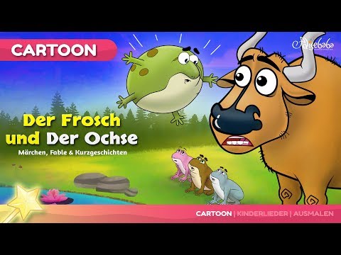 Der Frosch und der Ochse Märchen für Kinder 🐸 & 🐮 | Gutenachtgeschichte für kinder