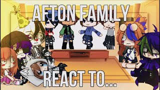 💫Afton family react to:FNAF 4 bullies being  id