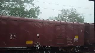 preview picture of video 'TITLI cyclone hit palasa high speed wind shoot from train..'