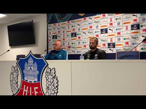 Presskonferensen efter HIF-AFC