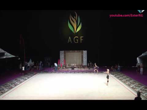 Kseniya Moustafaeva Hoop Training - WC Baku 2016