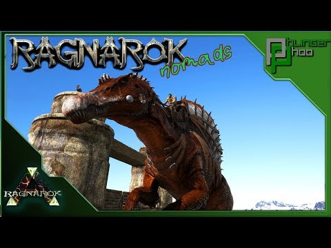 Ark: Ragnarok Nomads 61 - SPINOSAURUS TAMING ON KAPROSUCHUS BACK IN THE CANYON