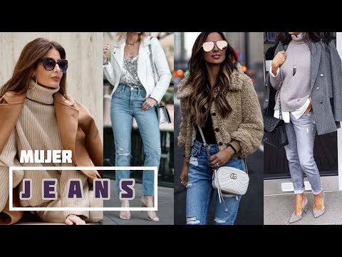 MUJER CASUAL 22 / 23 LOOKS JEANS MODA OTOÑO INVIERNO TENDENCIAS CON PANTALONES DE MEZCLILLA DENIM