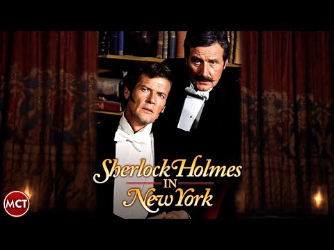 Sherlock Holmes In New York  with Roger Moore | Full Length Movie | English
