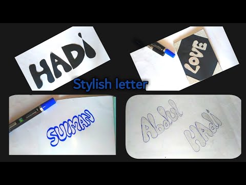 Stylish alphabet writing