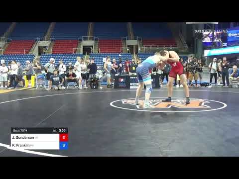 195 Lbs Consolation - John Gunderson, Wisconsin Vs Kolby Franklin, Pennsylvania 127b