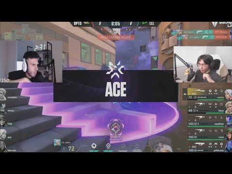 LOUD Aspas ACE vs OpTic (TenZ tarik Boaster Reacts)