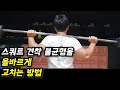 245kg 스쿼트! 하이바 스쿼트 제대로 배워보자!