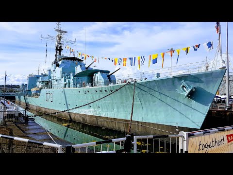 HMS Cavalier at the Historic Dockyard Chatham. Kent.
