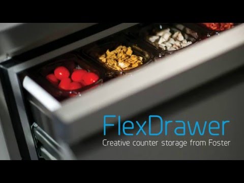 video 1, Soubassement Négatif/Positif 2 Tiroirs 4 bacs GN1/1 prof.700