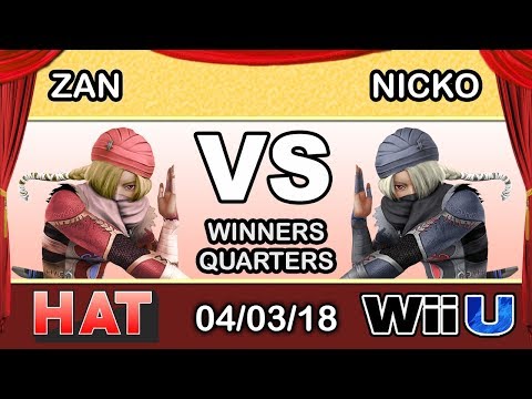 HAT 16 -  FAD | Nicko (Sheik,Shulk) Vs. PG FAD | Zan (Sheik, Toon Link) Winners Quarters - Smash 4