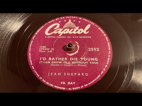 Video thumbnail for I’d Rather Die Young (Than Grow Old Without You)