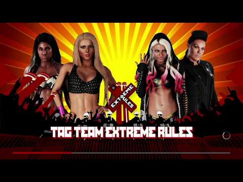 WWE 2K18 TAMINA AND ALEXA BLISS VS EMBER MOON AND TORRIE WILSON