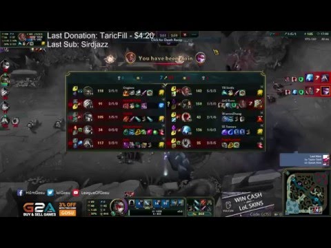 Hi im gosu - First game with Mic on Stream - League of Legends