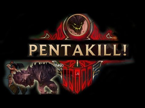 AP MALPHITE PENTAKILL (ONE FOR ALL: 5 MALPHITE v 5 NIDALEE) - LEAGUE OF LEGENDS