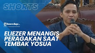 Sambil Menangis, Bharada E Peragakan Detik-detik Tembak Brigadir J: Almarhum Langsung Mengerang