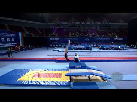 BROWN Hannah (CAN) W - 2022 Trampoline Worlds, Sofia (BUL) - Q Double Mini Exercise 2