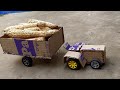 How To Make A Toy Rc Tractor And Remote Control DC Motor Very Easy Making