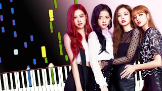 BLACKPINK - How You Like That Song Piano Cover (Sheet Music + midi) Synthesia Tutorial