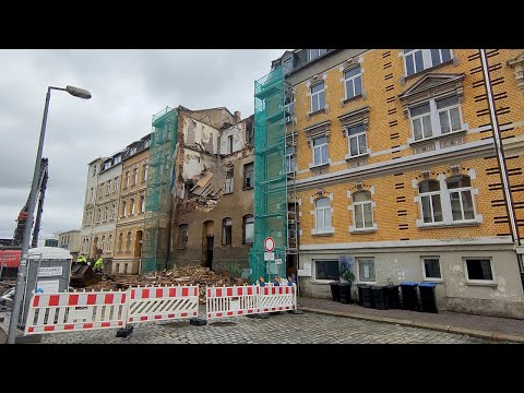 Abbrucharbeiten auf der Rückertstraße