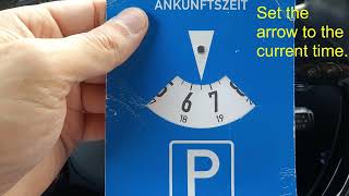How to Use The Blue Parking Permit in Germany