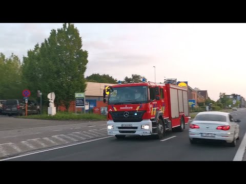 [PRIMEUR] industriële autopomp brandweer post Putte Prio 1 naar brand buiten in Beerzel (Putte)