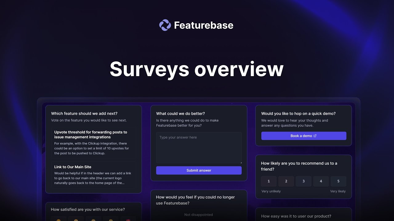 Featurebase | Introduction to Surveys