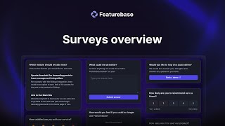 Featurebase | Introduction to Surveys