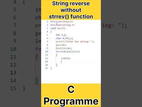 String Reverse C Programming How To Reverse A String Without Strrev Function Ctutorial