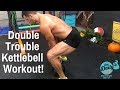 💥DOUBLE TROUBLE KETTLEBELL WORKOUT! | BJ Gaddour Men's Health MetaShred