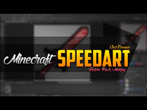 Minecraft SpeedART - "Red Demon" (Texture Pack Making)
