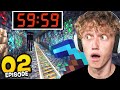 MINING IN A STRAIGHT LINE FOR 1 HOUR Minecraft Part 2