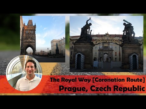 The Royal Way [Coronation Route] in Prague | Walking Tour Time Lapse