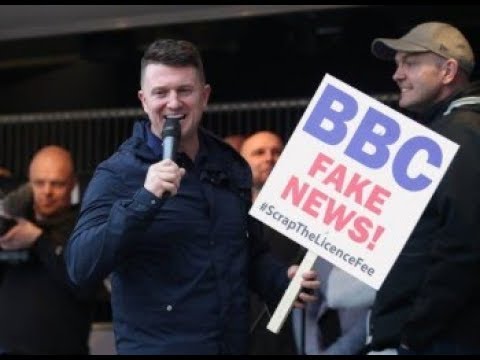 RAW Liberal Fake News BBC Panorama Character assassination against Tommy Robinson thousands protest Video