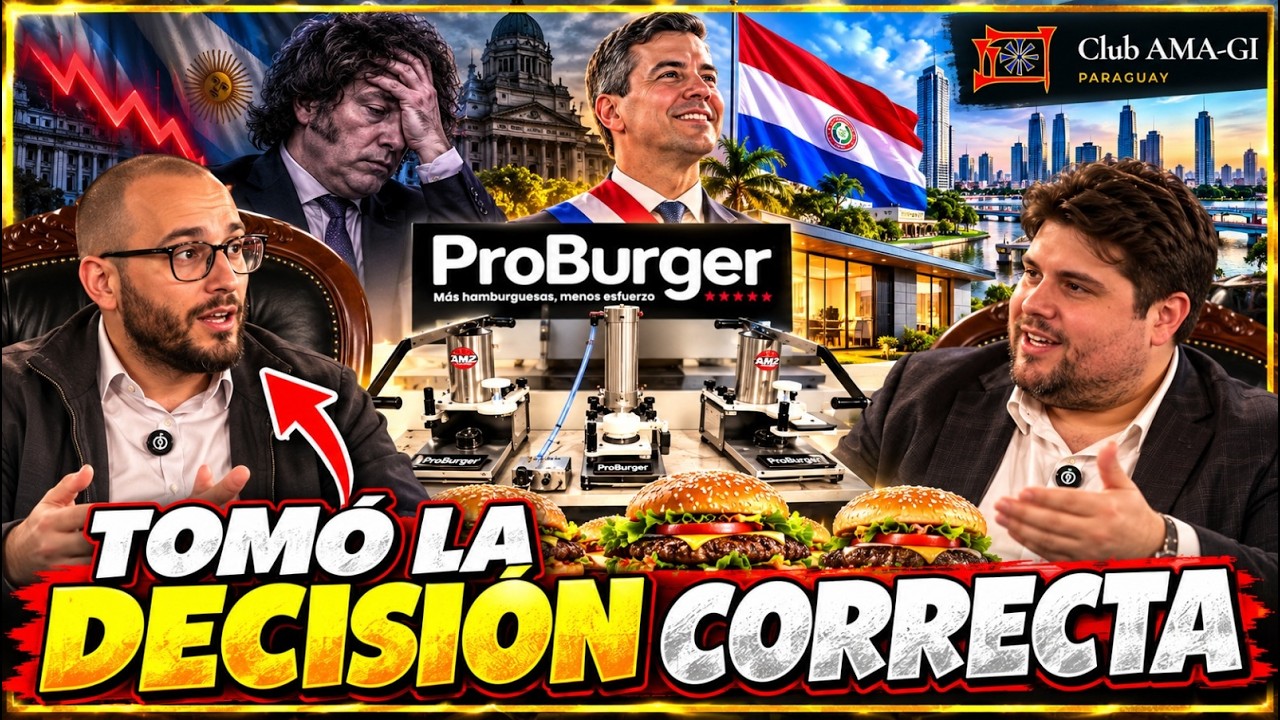 🔴 CREÓ la MEJOR MÁQUINA para HAMBURGUESAS de ARGENTINA y ELIGIÓ PARAGUAY para TRIUNFAR en el MUNDO 🌎