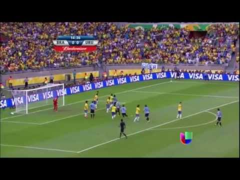 BRASIL 2 - URUGUAY 1 | Semifinal | Copa de las Confederaciones Brasil 2013 [26.06.2013]