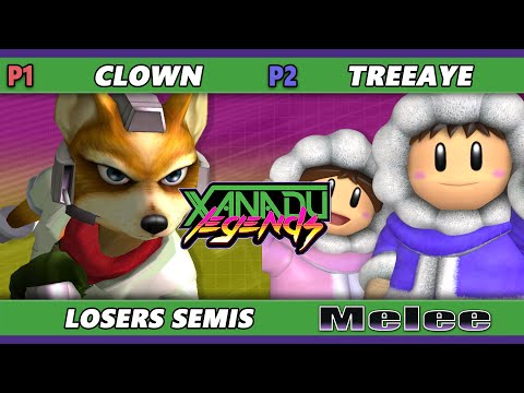 Xanadu Legends LOSERS SEMIS - Clown (Fox) Vs. Treeaye (Ice Climbers) Smash Melee - SSBM