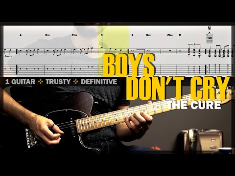 Boys Don't Cry | Guitar Cover Tab | Guitar Solo Lesson | Backing Track with Vocals 🎸 THE CURE