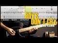 Boys Don T Cry Guitar Cover Tab Guitar Solo Lesson Backing Track With Vocals THE CURE