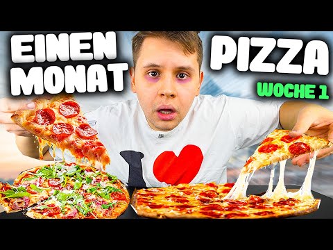 UNFASSBAR😨❗️Einen MONAT NUR PIZZA ESSEN!🍕😨 - SELBSTEXPERIMENT Woche 1 (ICH GEHE AN MEINE GRENZEN❗️)