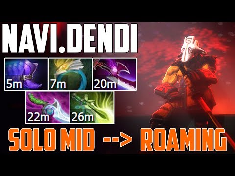 How to get MID with Juggernaut? Dendi will answer you | Dota 2 gameplay 2017
