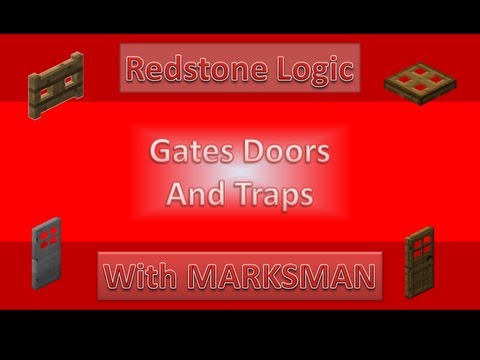 N0TTZMARKSMAN - Minecraft Redstone Logic Gates doors and traps