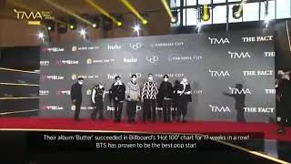 Download lagu BTS entering and greeting at the Red carpet of TMA 2021 mp3